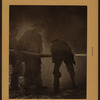 Fires and firemen - [Firemen directing a stream of water on a conflagration.]