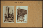 Fulton fish market in Manhattan - [Unloading fish from trawler Friars and boat Antonia.]