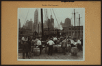 Fulton fish market in Manhattan - [North Atlantic fish trawler - North Dock - East River Pier No.18.]