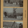 Fulton fish market in Manhattan - [North dock - East River Pier No.18 - Unloading schooners.]