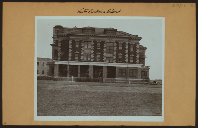 Riverside Hospital, photographed on North Brother Island in 1937