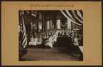 Recreation and hobbies - School activities - Children's assembly [at Manhattan Public School No. 114 on Flag Day.]