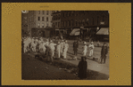 Sanitation - [Street cleaning squad at work.]