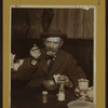 Social conditions - [Unemployed ; An old man eating five-cent-lunch.]