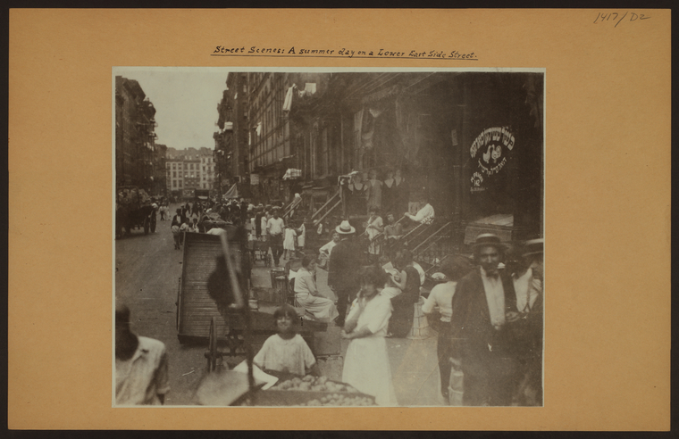 Street scenes - A summer day on a lower east side street [in the heart of ghetto.]