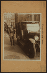 Transportation - Motor vehicles - [Woman taxi driver.]