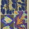 1. Foliage; 2. Butterflies and foliage; 3. Goldfish