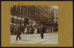 Woman suffrage - [Women from all parts of the Union marching through the street of Washington to the Capitol, on April 7, to present the suffrage petitions to members of Congress.]