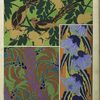 1. Birds, flowers and foliage; 2. Flowers and foliage; 3. Flowers and foliage