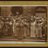 Woman suffrage - [Group portrait of suffragettes who took part in convention parade.]
