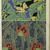 1. Birds and foliage; 2. Flowers and foliage