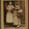 Women at work - [First woman [Mrs. Morton] letter carrier at job.]