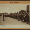 Workmen and laborers - [Longshoremen being checked by foreman preparatory to unloading the Leviathan.]