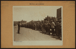 Workmen and laborers - [Longshoremen being checked by foreman preparatory to unloading the Leviathan.]