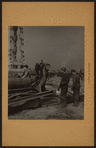 Workmen and laborers - [Bridge builders at Newtown Creek, Long Island City.]