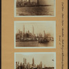East River - Shore and skyline of lower Manhattan - South Ferry - Williamsburg Bridge - Broad Street.