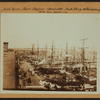 East River - shore and skyline ; South ferry, Williamsburg bridge , North from Coenties Slip.