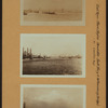 East River - Shore and skyline of lower Manhattan - South Ferry - Williamsburg Bridge - Coenties Slip - [River traffic between Manhattan and Brooklyn Bridges.]