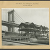 East River - Shore and skyline - [Manhattan Bridge.]