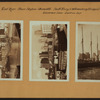 East River - shore and skyline ; South ferry ; Williamsburg bridge.