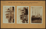 East River - shore and skyline ; South ferry ; Williamsburg bridge.
