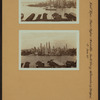 East River - Shore and skyline of lower Manhattan - South Ferry - Williamsburg Bridge - [Confluence of the East and North (Hudson) Rivers.]
