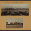 East River - Lower Manhattan skyline - [Fulton fish market - Singer Manufacturing Company.]