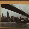 East River - Shore and skyline - Manhattan - [Outline of the Wall Street financial district.]