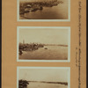 East River - Shore and skyline of Manhattan from Rivington Street - Williamsburg and Queensborough Bridges.