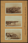 East River - shore and skyline ; Queensborough bridge ; Williamsburg bridge.