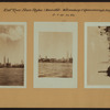 East River - Shore and skyline of Manhattan between East 32nd and 38th Streets - Williamsburg and Queensborough Bridges - [Chase National Bank ; Continental Building ; Empire State Building ; New York Steam Corporation ; Metropolitan Life Insurance Company ; New York Life Insurance Company ; Burns Bros. Coal Co. ; Consolidated Edison Company ; Sinram Brothers Coal Company.]