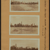 East River - Shore and skyline of Manhattan between East 40th and 53rd Streets - Williamsburg and Queensborough Bridges.
