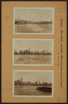 East River - Shore and skyline of Manhattan between East 40th and 53rd Streets - Williamsburg and Queensborough Bridges.