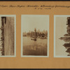 East River - Shore and skyline of Manhattan between East 45th and 56th Streets - Williamsburg and Queensborough Bridges - [Consumers Brewing Company ; General Electric Company ; Waldorf-Astoria Hotel ; River House.]