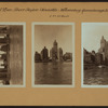 East River - Shore and skyline of Manhattan between East 49th and 53rd Streets - Williamsburg and Queensborough Bridges - [United States Volunteer Life Saving Corps.]