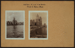 East River - Shore and skyline of Manhattan between East 50th and 58th Streets - Williamsburg and Queensborough Bridges - [Campanile Apartments ; River House.]