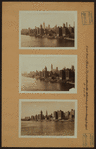East River - Shore and skyline of Manhattan from East 57th Street - [Sutton Place ] - Williamsburg and Queensborough Bridges.