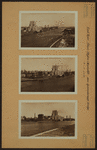 East River - Shore and skyline of Manhattan from East 63rd Street - Williamsburg and Queensborough Bridges.