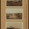 East River - Shore and skyline of Manhattan between East 63rd and 76th Streets - Queensborough Bridge - [Rockefeller Institute for Medical Research - New York Hospital - Interboro Rapid Transit Building - Consolidated Edison Company.]