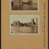 East River - Shore and skyline of Manhattan between East 78th and 89th Streets - Queensborough Bridge - [Brearly School; Yorkgate; Yorkville Ice Sales Corporation.]