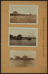East River - Shore and skyline of Manhattan from East 86th Street - Queensborough Bridge - [Doctor's Hospital ; Municipal Asphalt Plant.]