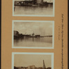 East River - Shore and skyline of Manhattan between East 97th and 99th Streets - Queensborough Bridge - [Hagedorn Brothers Coal Company ; Burns Bros. Coal Co.]