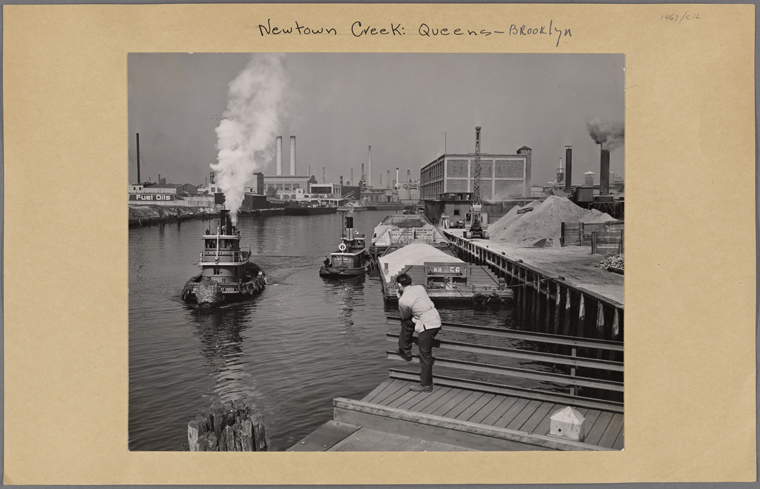 Industrial plants along Queens and Brooklyn shores, Newtown Creek, 1939