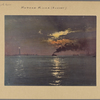 North (Hudson) River - [River scenes - Sunset - Statue of Liberty.]