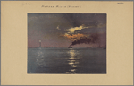 North (Hudson) River - [River scenes - Sunset - Statue of Liberty.]