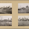 North (Hudson) River - River scenes - Lower Manhattan skyline - [Adams Express Building - Bankers Trust Company - Equitable Trust Company - Singer Manufacturing Company - West Street Building - Woolworth Building - Municipal Building - Hudson Railroad Terminal - Bank of Manhattan - City Bank-Farmers Trust Company - Downtown Athletic Club - Irving Trust Company.]