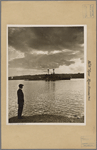 North (Hudson) River - River scenes - Manhattan - [U.S. Navy cruiser.]