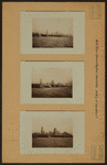 North (Hudson) River - Shore and Skyline - Manhattan - Battery - 14th Street - [New York Telephone Company ; Woolworth Building].