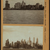 North (Hudson) River - Shore and skyline - Manhattan - Battery - 14th Street - [Bankers Trust Company ; New York Aquarium ; Singer Manufacturing Company ; Standard Oil Company ; United States Barge Office ; Whitehall Building ; Woolworth Building ; City Bank-Farmers Trust Company ; Continental Bank and Trust Company ; Irving Trust Company ; 60 Wall Street Tower.]