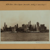 North (Hudson) River - Shore and skyline - Manhattan - Battery - 14th Street.